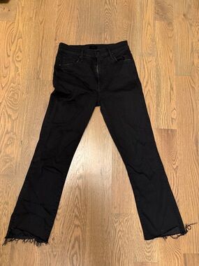 Black Women's Straight-Leg Jeans